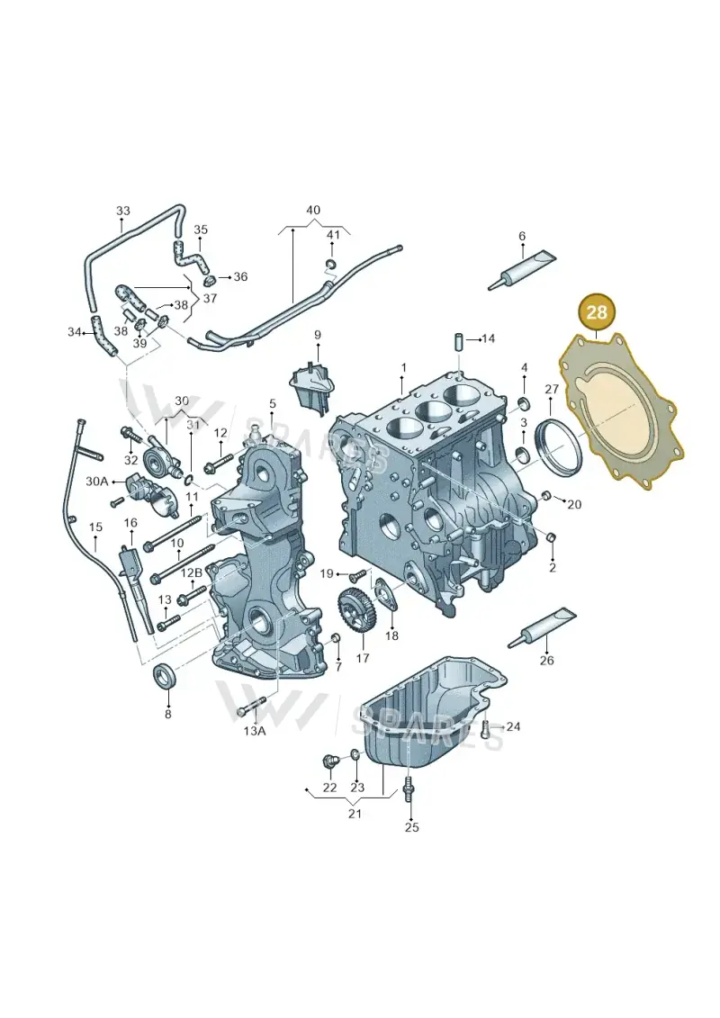 03D103647C — Skoda Fabia Scout (2010-2014) diagram 253103030, position 28