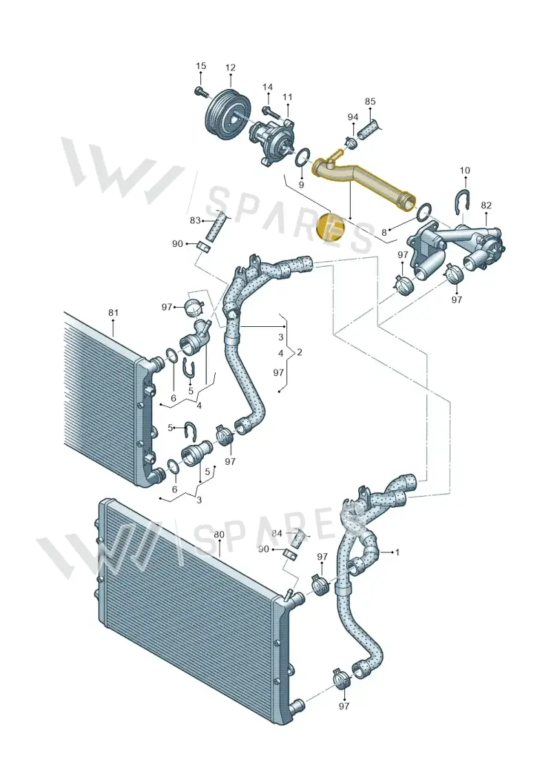 03D121065B — Skoda Roomster (2010-2015) diagram 672121120, position 7