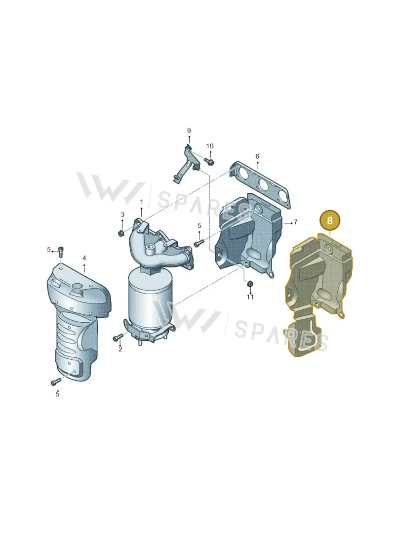 03D253035G — Skoda Rapid (2012-2022) diagram 672253050, position 8