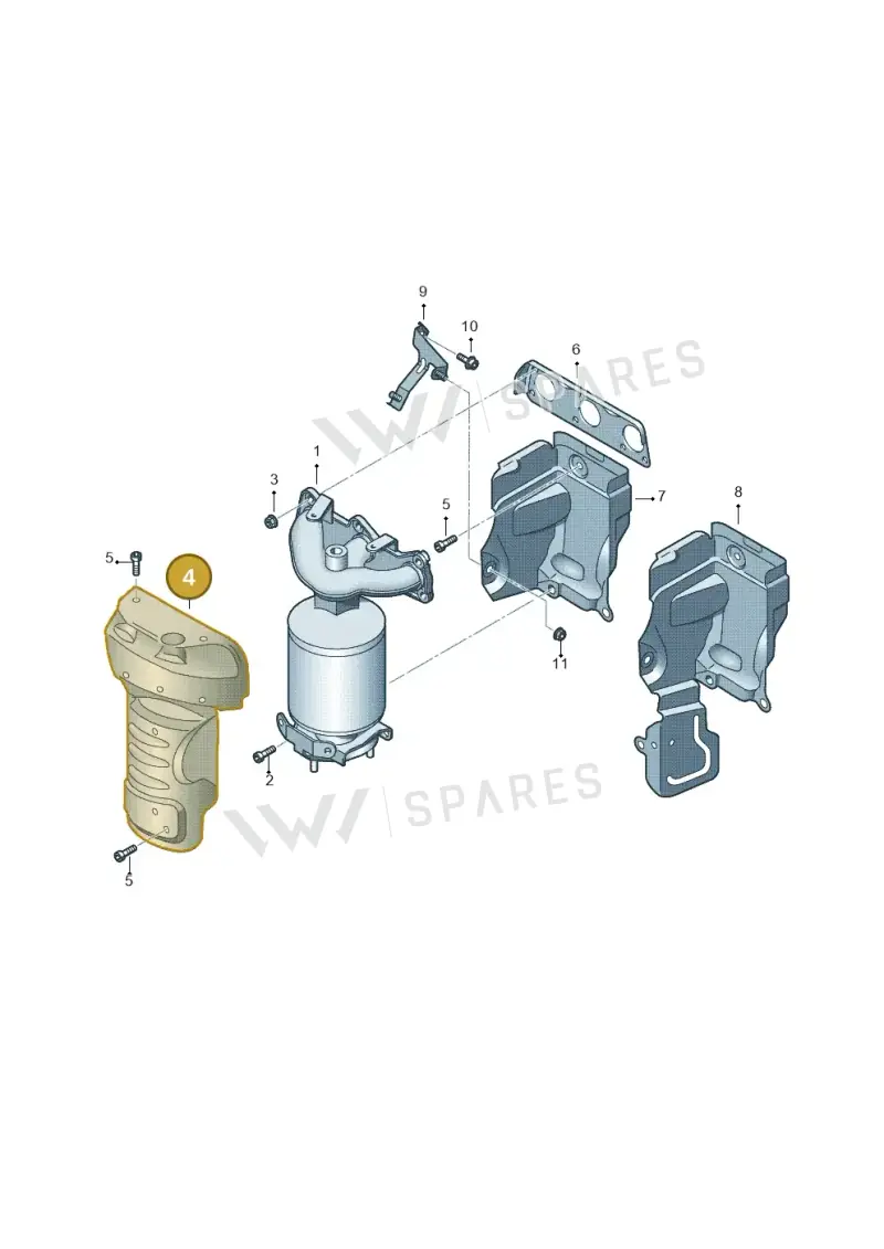 03D253041H — Skoda Rapid (2012-2022) diagram 672253050, position 4