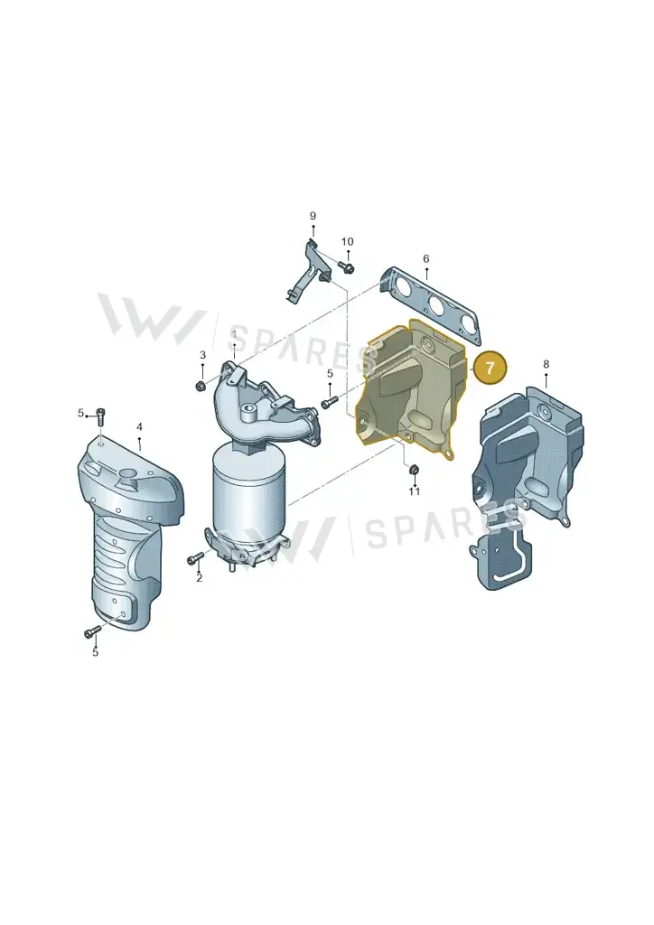 03D253235J — Skoda Rapid (2012-2022) diagram 672253050, position 7
