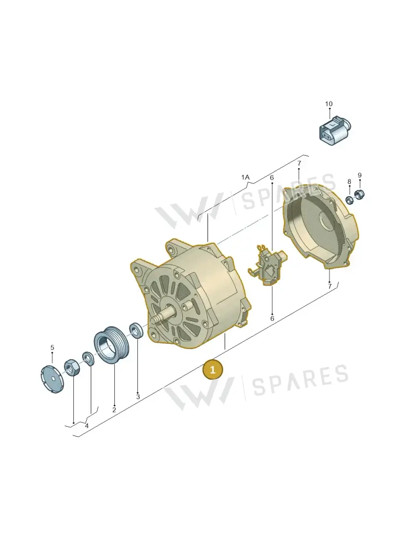 03D903025J — Skoda Rapid (2012-2022) diagram 631903000, position 1
