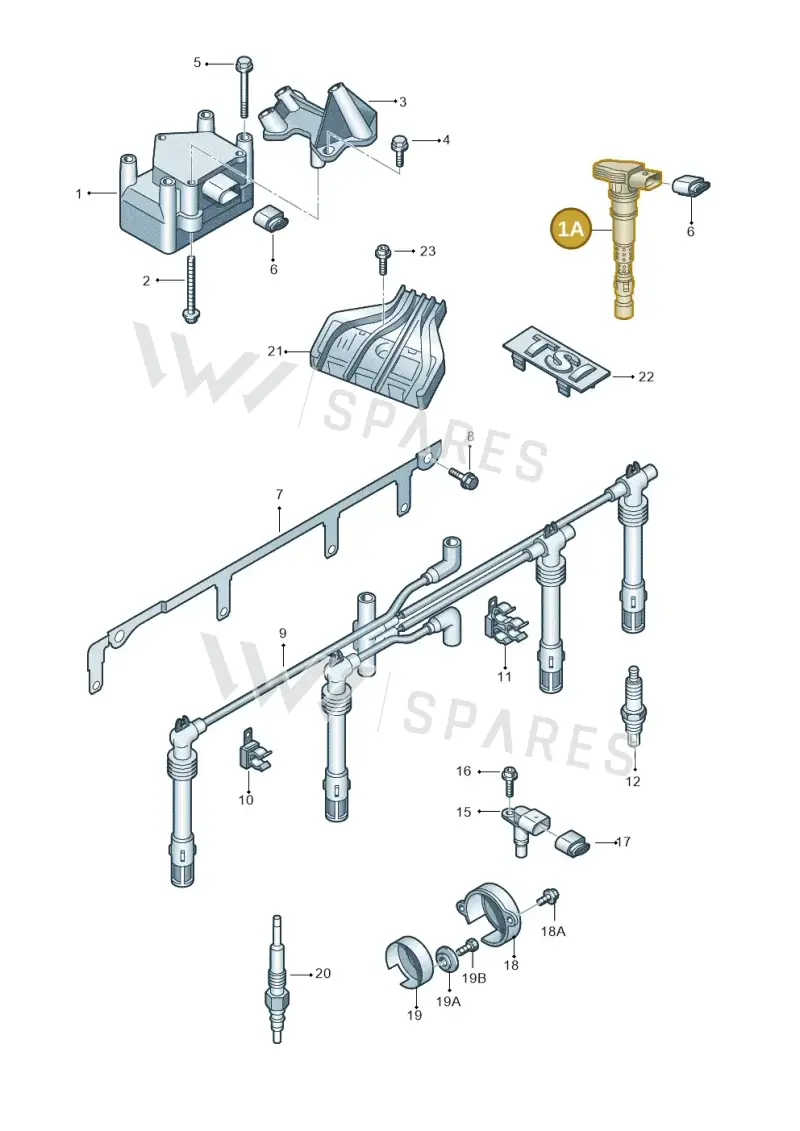 03D905715A — Skoda Fabia Scout (2010-2014) diagram 666905050, position 1A