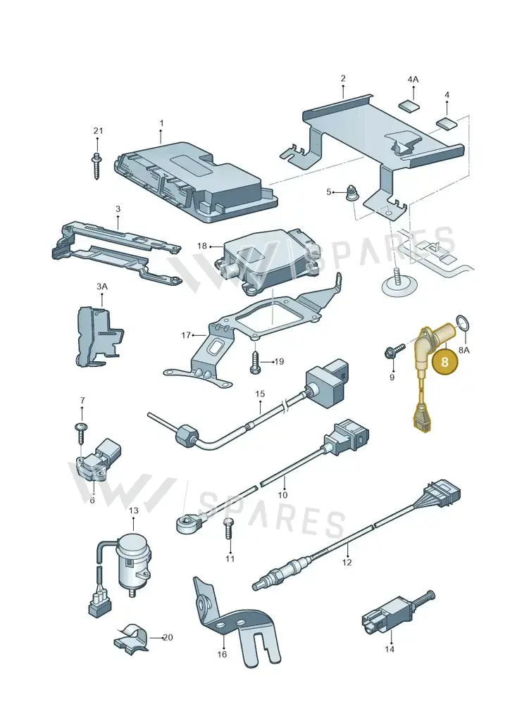 03D907601A — Skoda FABIA/COMBI NF 07> (2006-) diagram 481906000, position 8