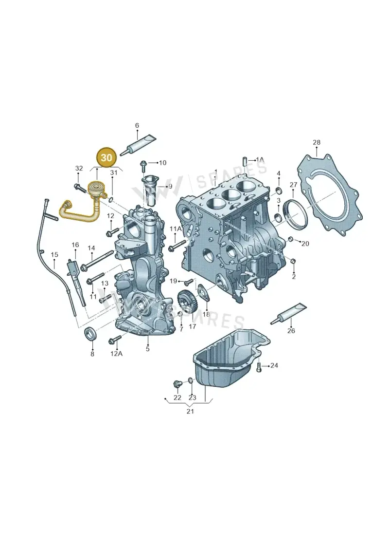 03E103201C — Skoda Rapid (2012-2022) diagram 253103050, position 30