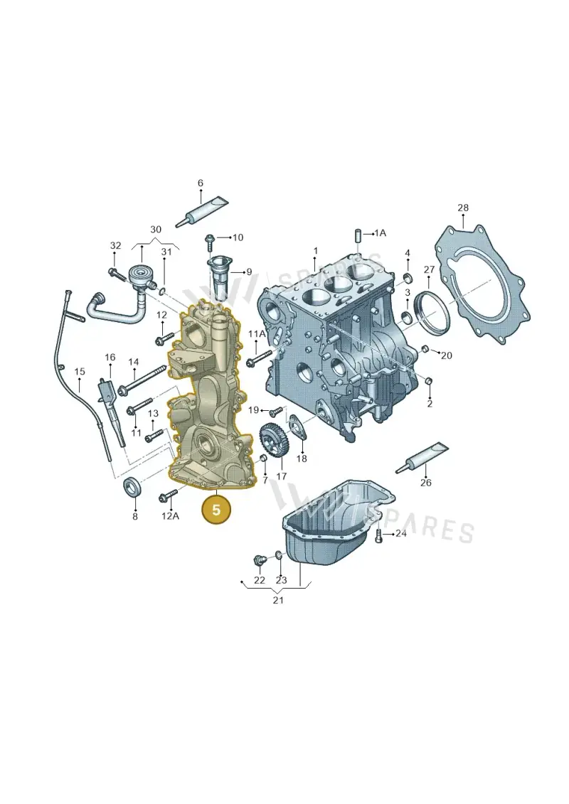 03E109210P — Skoda Rapid (2012-2022) diagram 253103050, position 5
