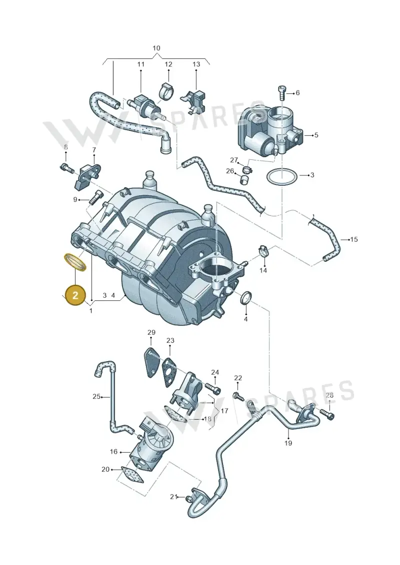 03E129717B — Skoda ROOMSTER               06> (2006-) diagram 253133250, position 2