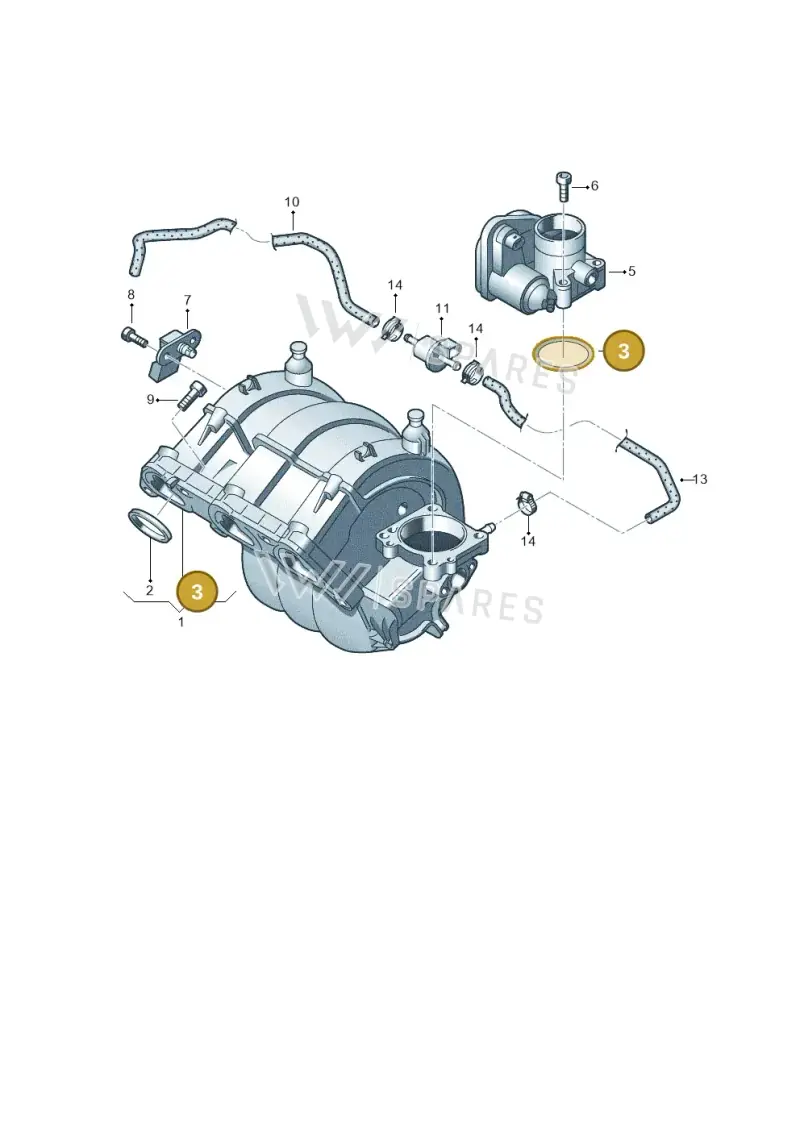 03E133073 — Skoda Rapid (2012-2022) diagram 481133160, position 3