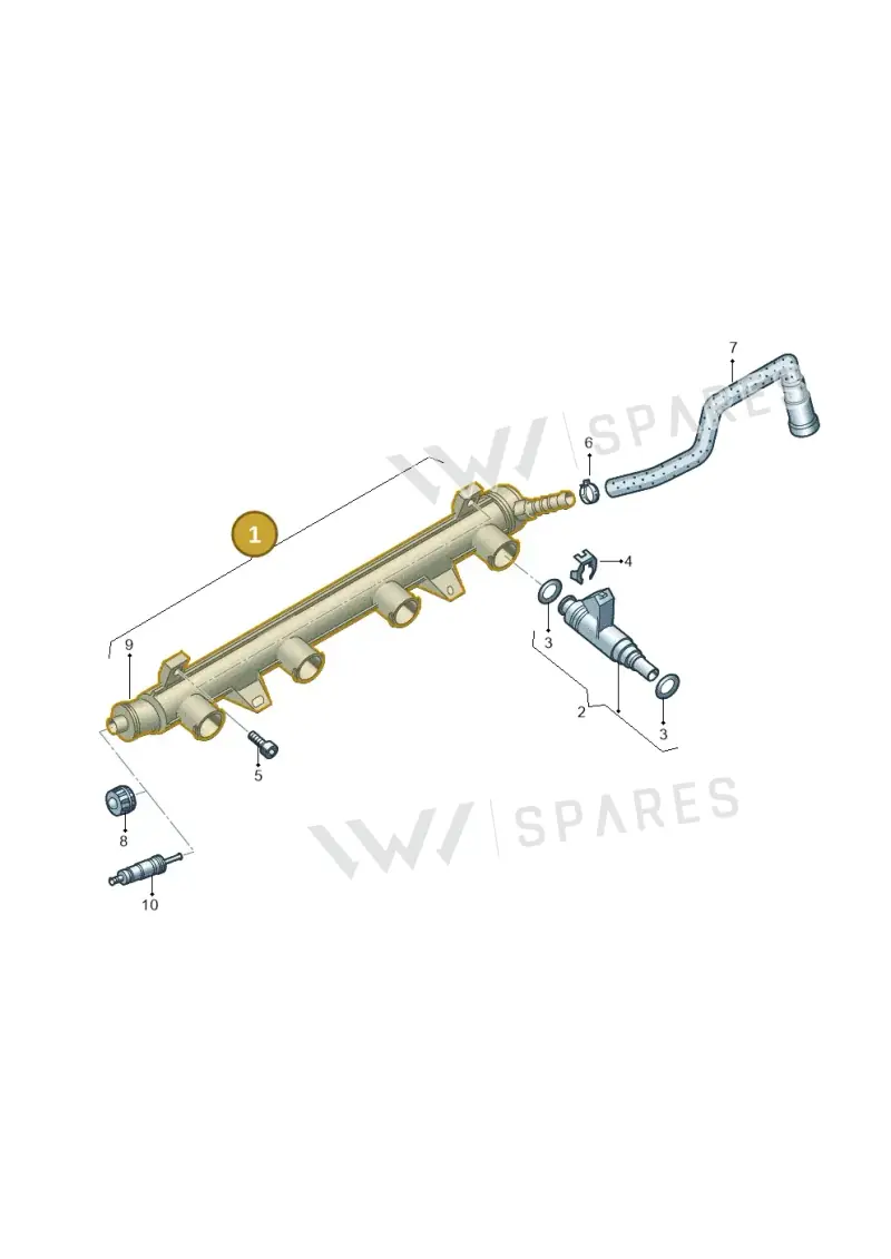 03E133320A — Skoda Rapid (2012-2022) diagram 253133500, position 1