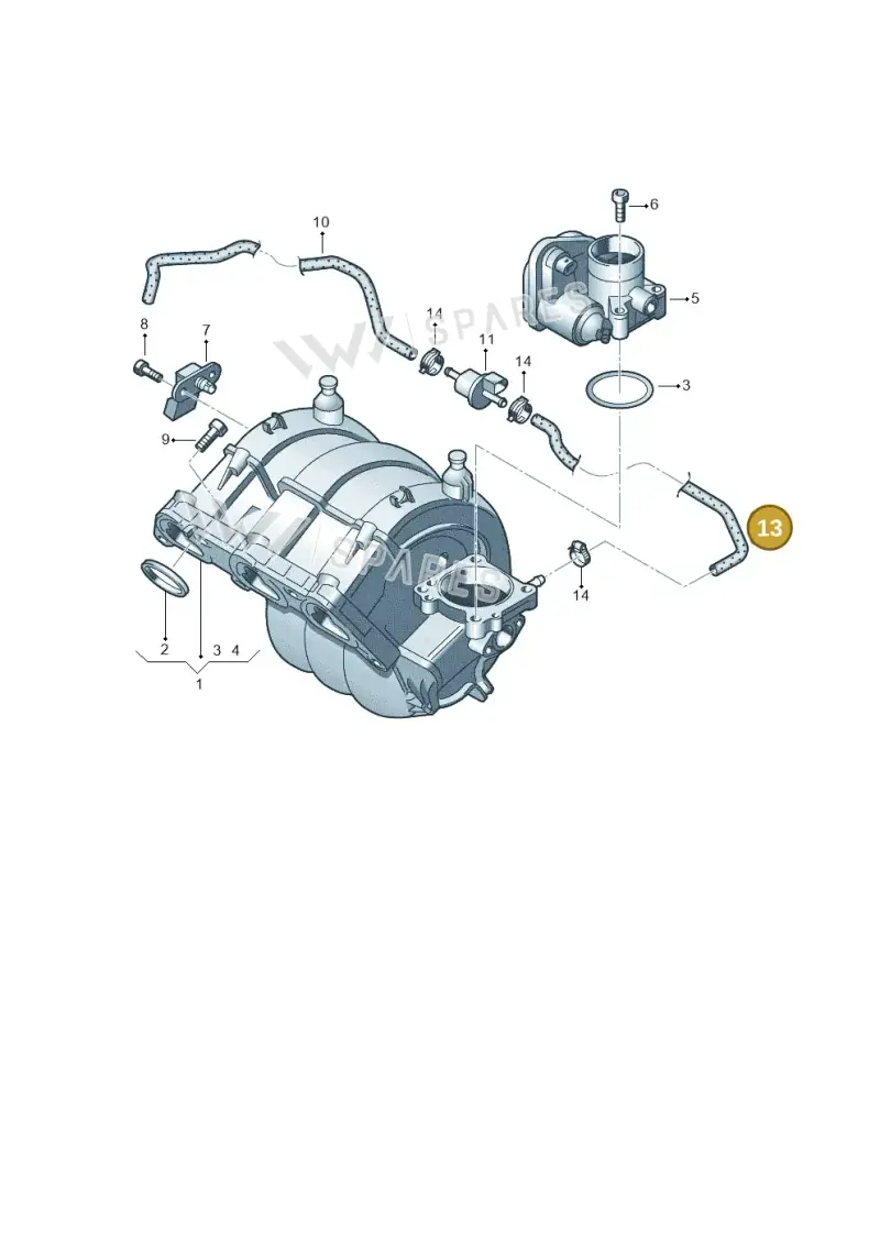 03E133518E — Skoda Rapid (2012-2022) diagram 481133160, position 13
