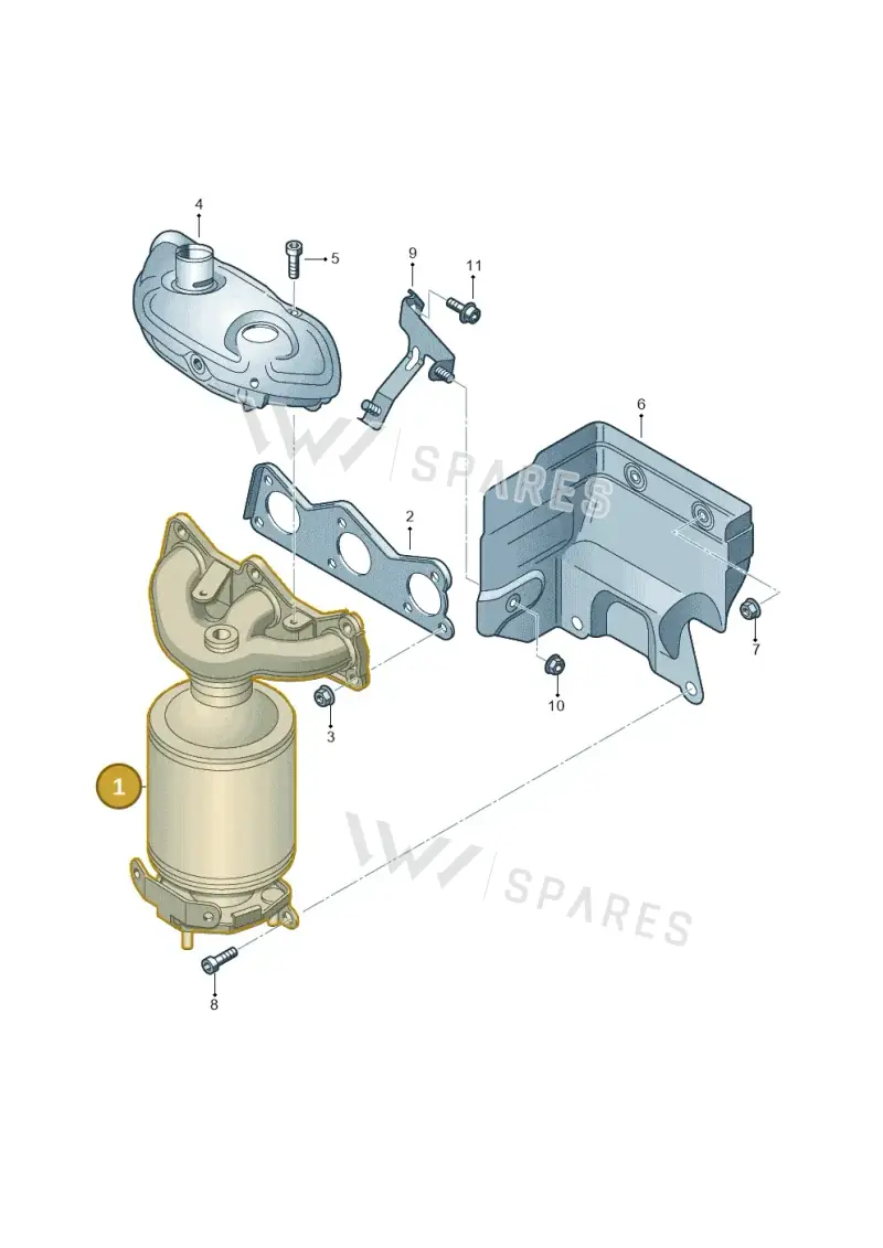 03E253020QX — Skoda Roomster (2010-2015) diagram 253253050, position 1