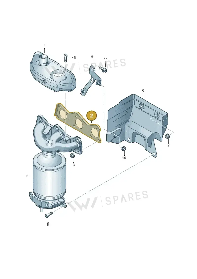 03E253039A — Skoda Roomster (2010-2015) diagram 253253050, position 2