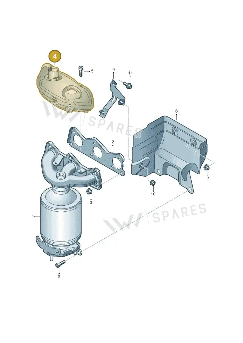 03E253041G — Skoda ROOMSTER               06> (2006-) diagram 253253050, position 4