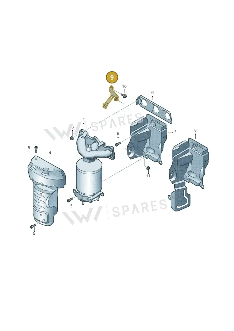 03E253236C — Skoda Rapid (2012-2022) diagram 672253050, position 9