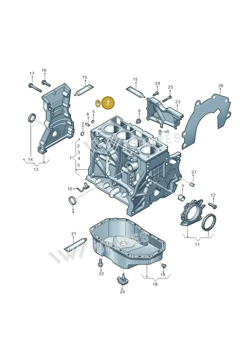 03F103156 — Skoda Roomster (2010-2015) diagram 672103060, position 7