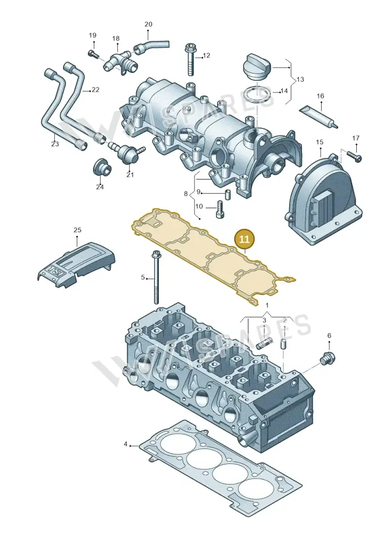 03F103483A — Skoda Yeti (2013-2017) diagram 729103410, position 11
