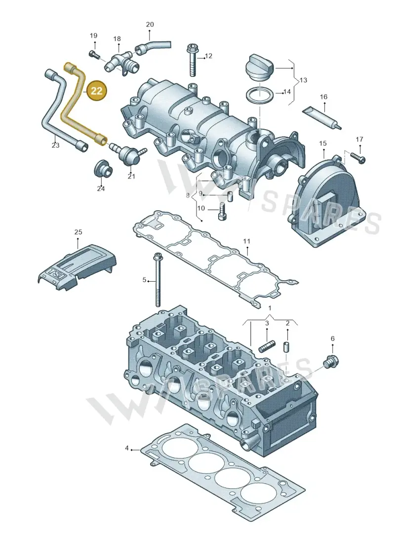 03F103560A — Skoda Roomster (2010-2015) diagram 729103410, position 22