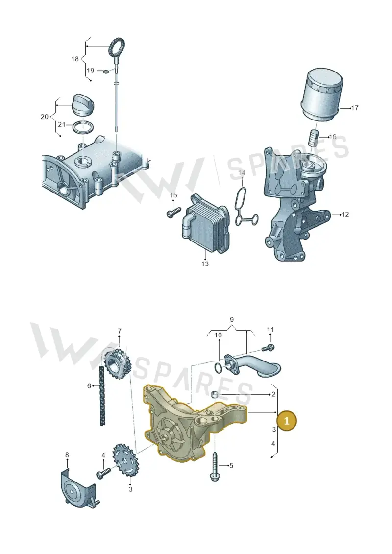 03F115105D — Skoda Yeti (2013-2017) diagram 649115010, position 1