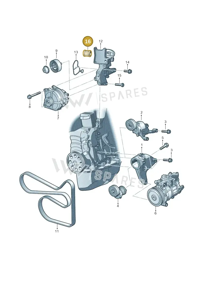 03F121215 — Skoda Yeti (2013-2017) diagram 672903150, position 16