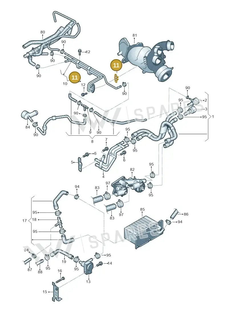 03F121687A — Skoda Yeti (2013-2017) diagram 649121110, position 11