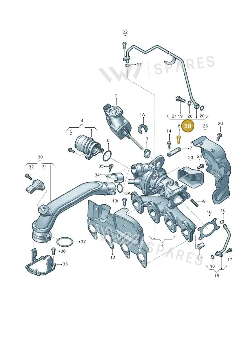 03F145140E — Skoda Yeti (2013-2017) diagram 697145400, position 18