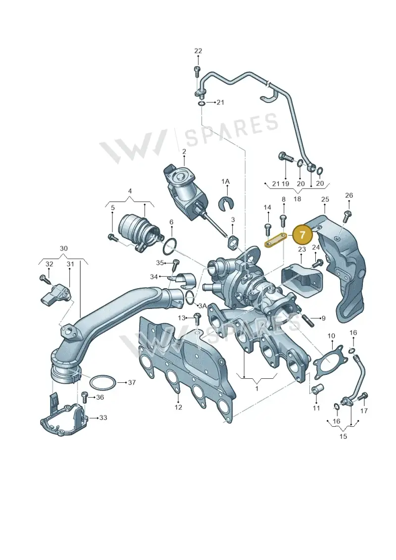 03F145195 — Skoda Yeti (2013-2017) diagram 697145400, position 7