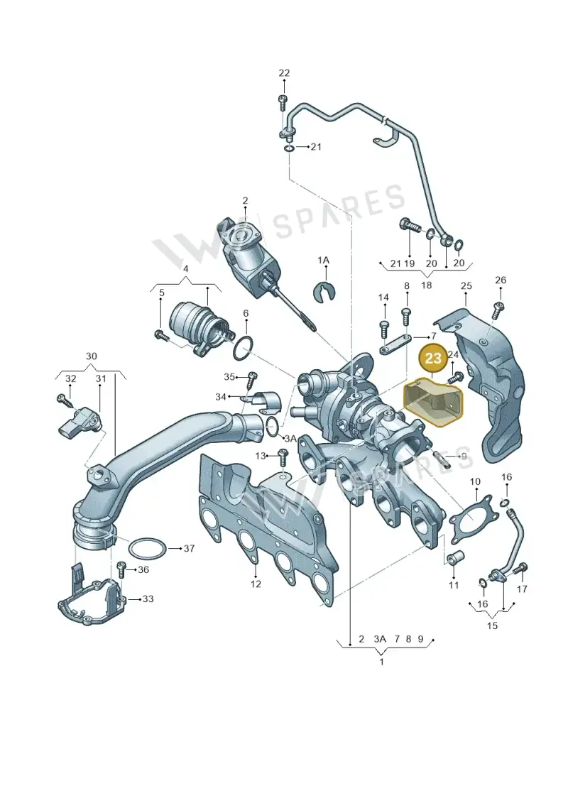 03F253041R — Skoda Fabia Scout (2010-2014) diagram 729145500, position 23