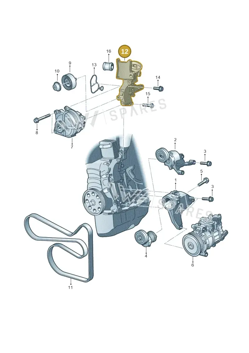 03F903141F — Skoda Yeti (2013-2017) diagram 672903150, position 12