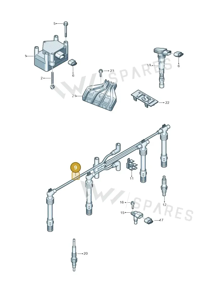 03F905430L — Skoda Rapid (2012-2022) diagram 740905000, position 9