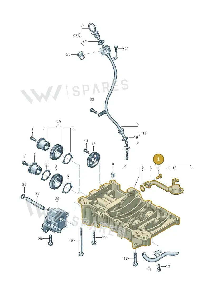 03G103295AK — Skoda Superb comfort (2008-2013) diagram 460115250, position 1