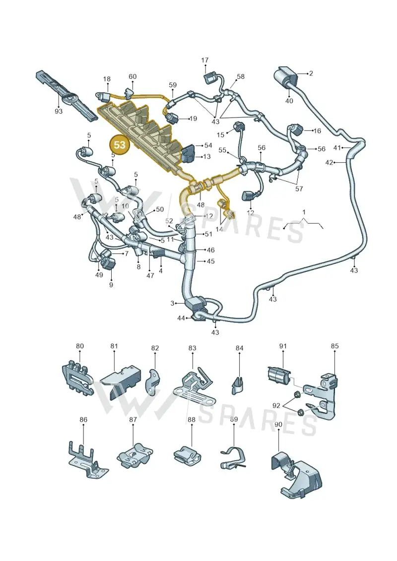 03H971824L — Skoda Superb (2013-2015) diagram 632971250, position 53
