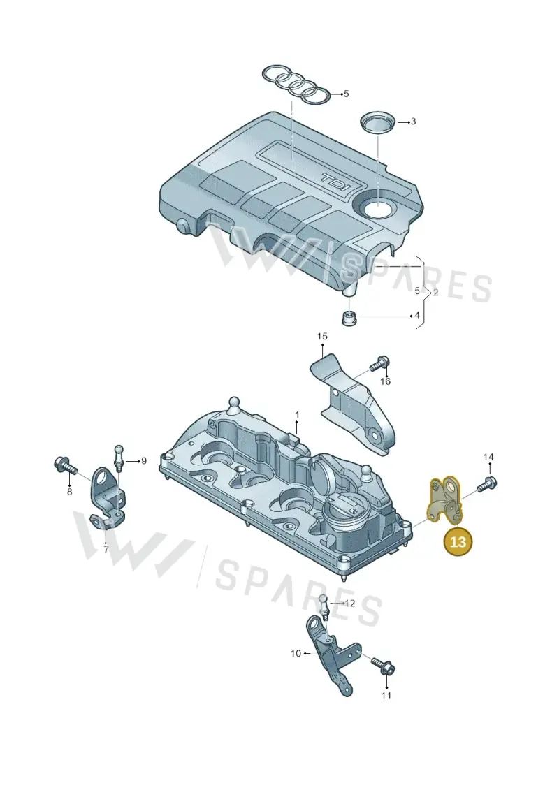 03L103369F — Skoda Octavia (2017-2020) diagram 708103850, position 13