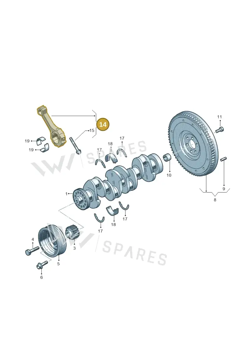03L105401A — Skoda Kamiq (2019-) diagram 884105500, position 14