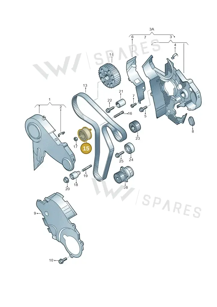 03L109243B — Skoda Yeti (2013-2017) diagram 649109800, position 15
