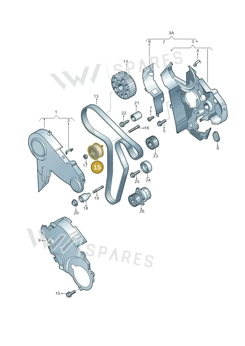 03L109243B — Skoda Yeti (2013-2017) diagram 649109800, position 15