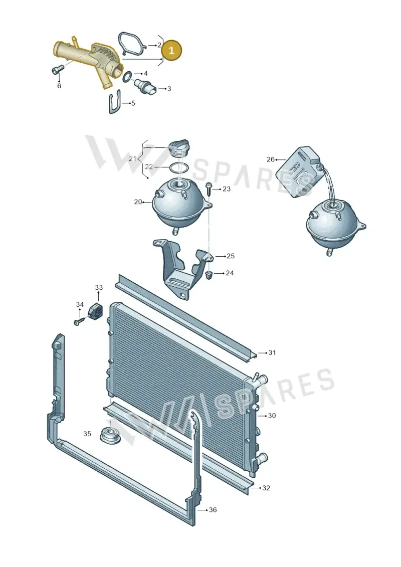 03L121132F — Skoda Rapid (2012-2022) diagram 672121850, position 1
