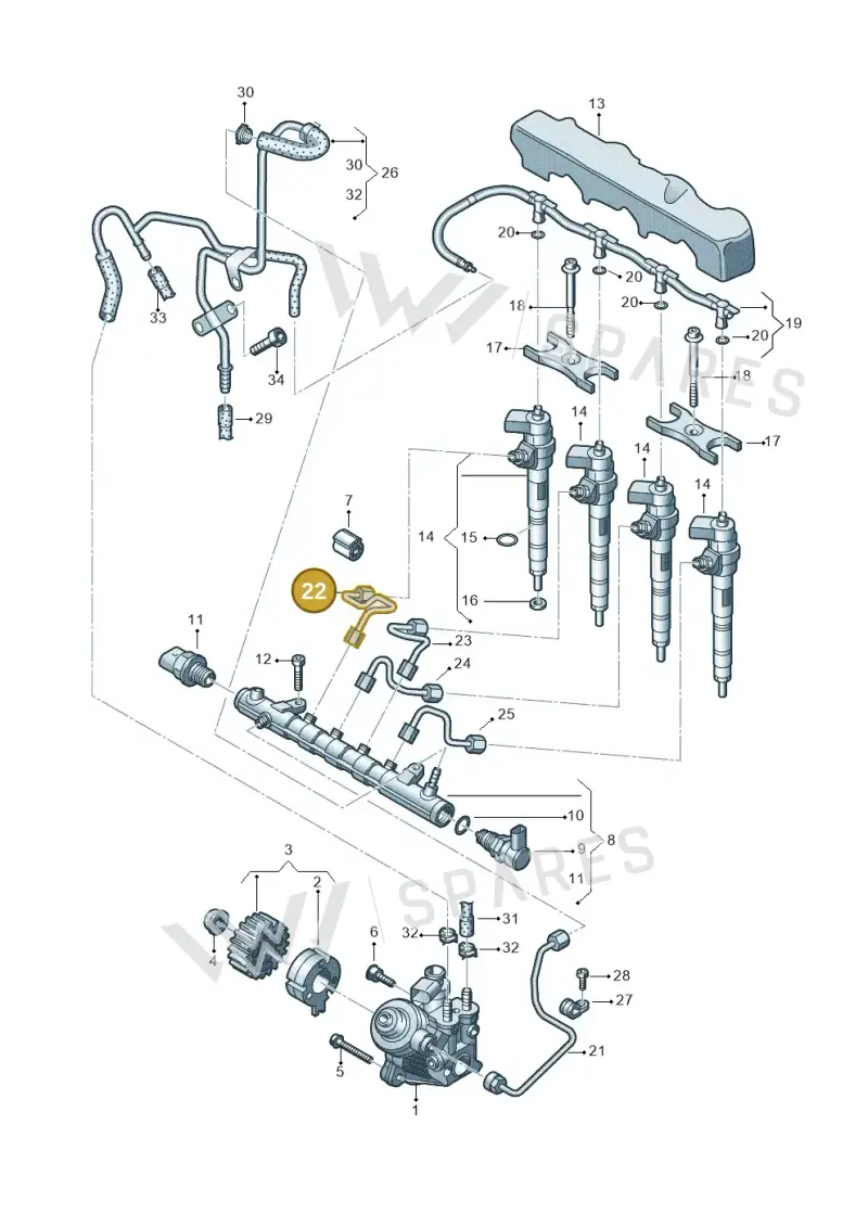 03L130301AR — Skoda Kodiaq (2024-) diagram 746130000, position 22