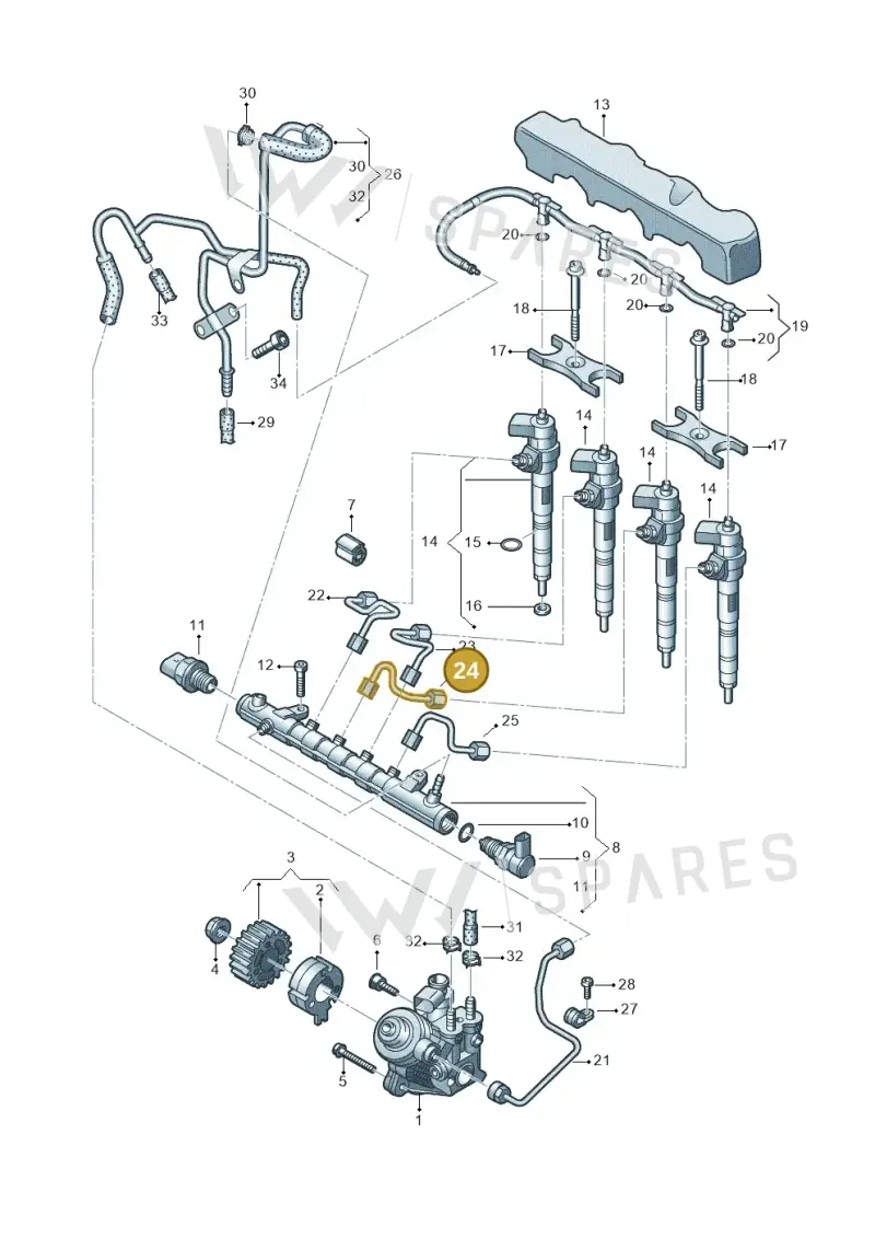 03L130301AT — Skoda Kodiaq (2024-) diagram 746130000, position 24