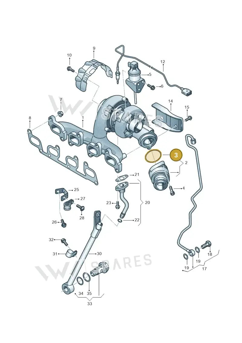 03L145117B — Skoda Yeti (2013-2017) diagram 650145750, position 3