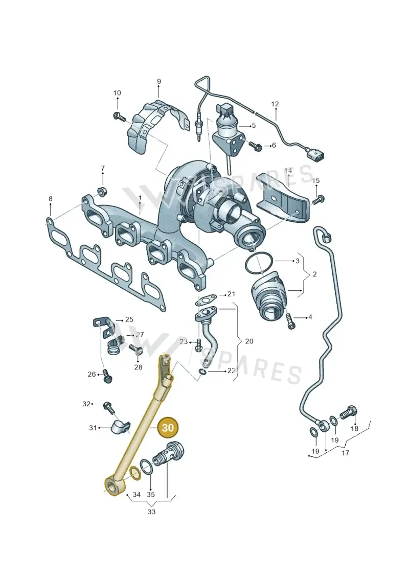 03L145535D — Skoda Rapid (2012-2022) diagram 650145750, position 30