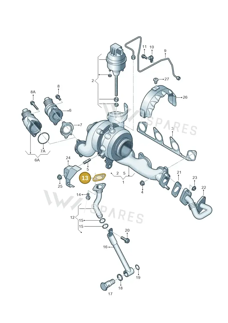 03L145757M — Skoda Yeti (2009-2013) diagram 656145700, position 13