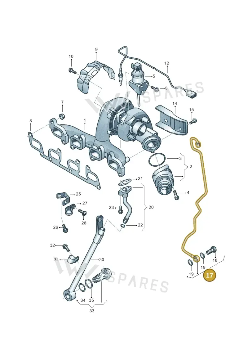 03L145771AP — Skoda Yeti (2013-2017) diagram 650145750, position 17
