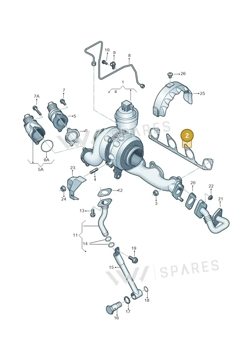 03L253039B — Skoda Superb comfort (2008-2013) diagram 634145600, position 2