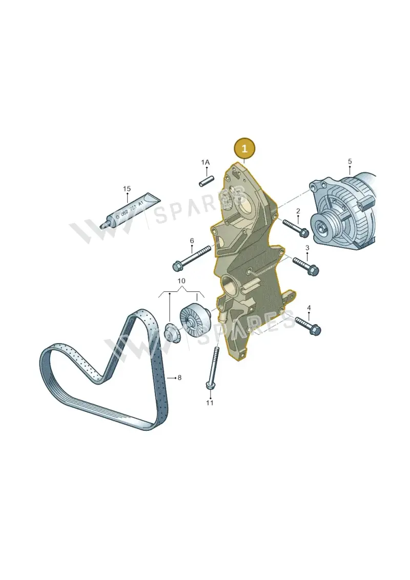 03L903139Q — Skoda Yeti (2013-2017) diagram 649903600, position 1