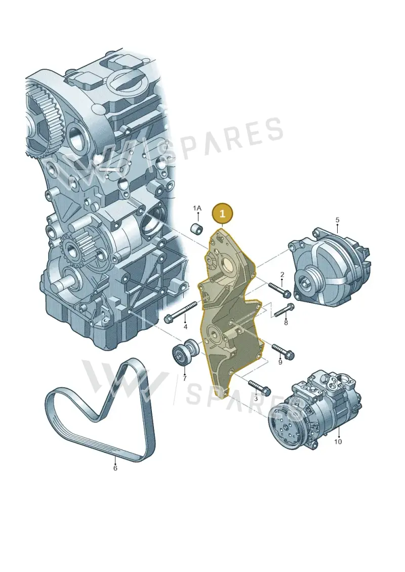 03L903139Q — Skoda Yeti (2013-2017) diagram 694903700, position 1