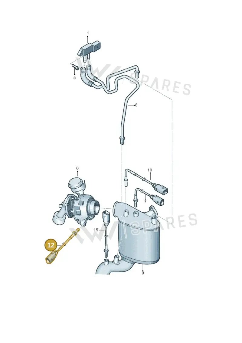 03L906088BS — Skoda Yeti (2009-2013) diagram 420906150, position 12