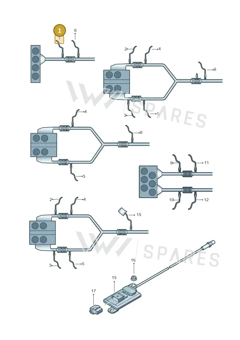 03L906262A — Skoda Yeti (2013-2017) diagram 419906100, position 1