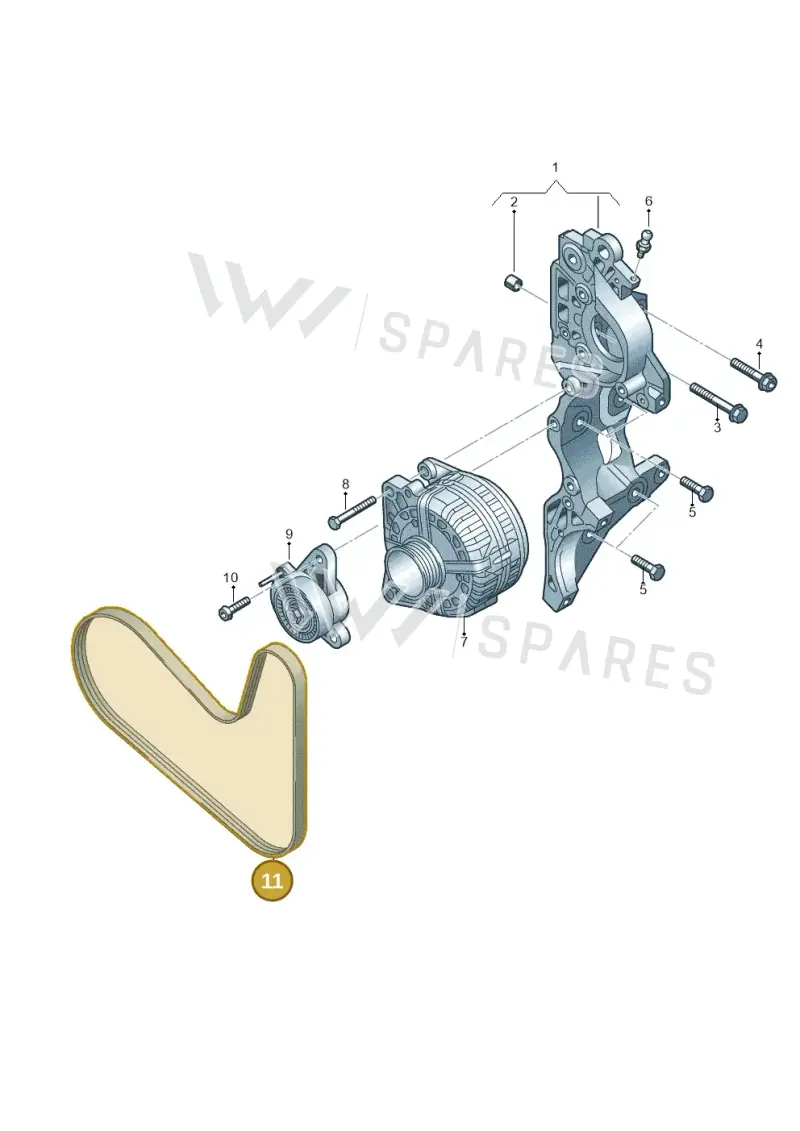 03L998037D — Skoda Octavia (2017-2020) diagram 745903450, position 11