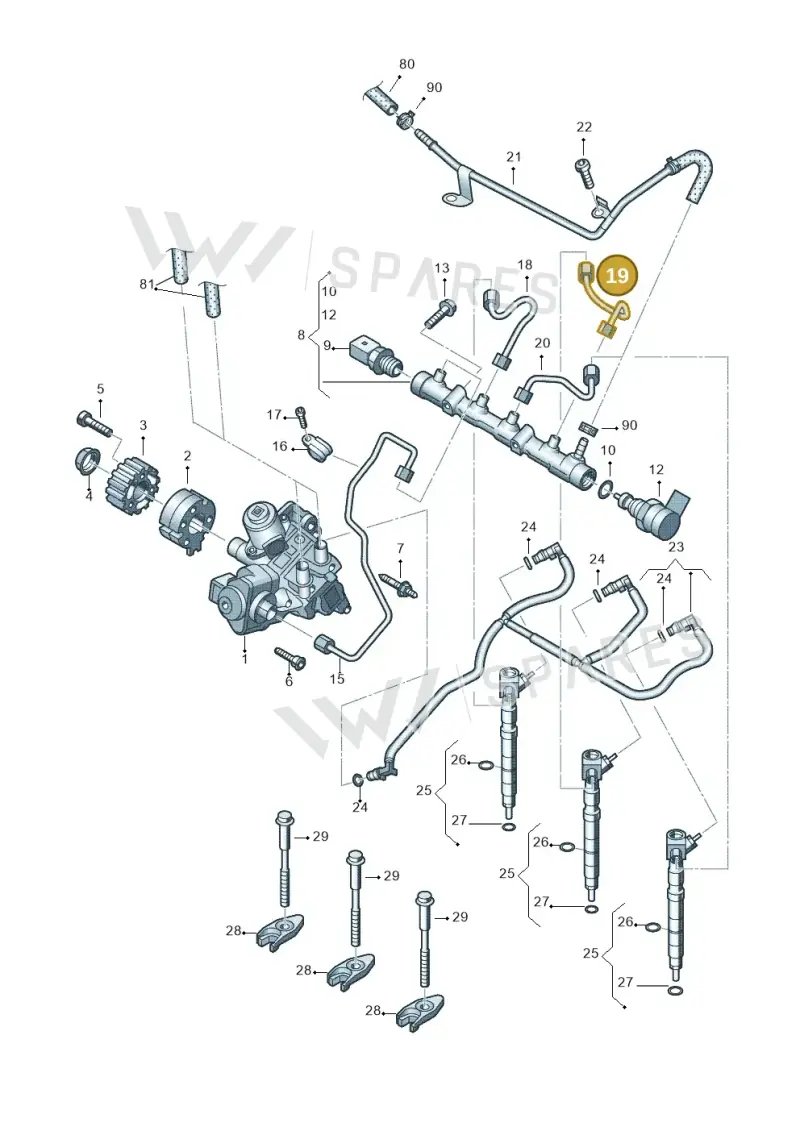 03P130302 — Skoda Roomster (2010-2015) diagram 677130300, position 19