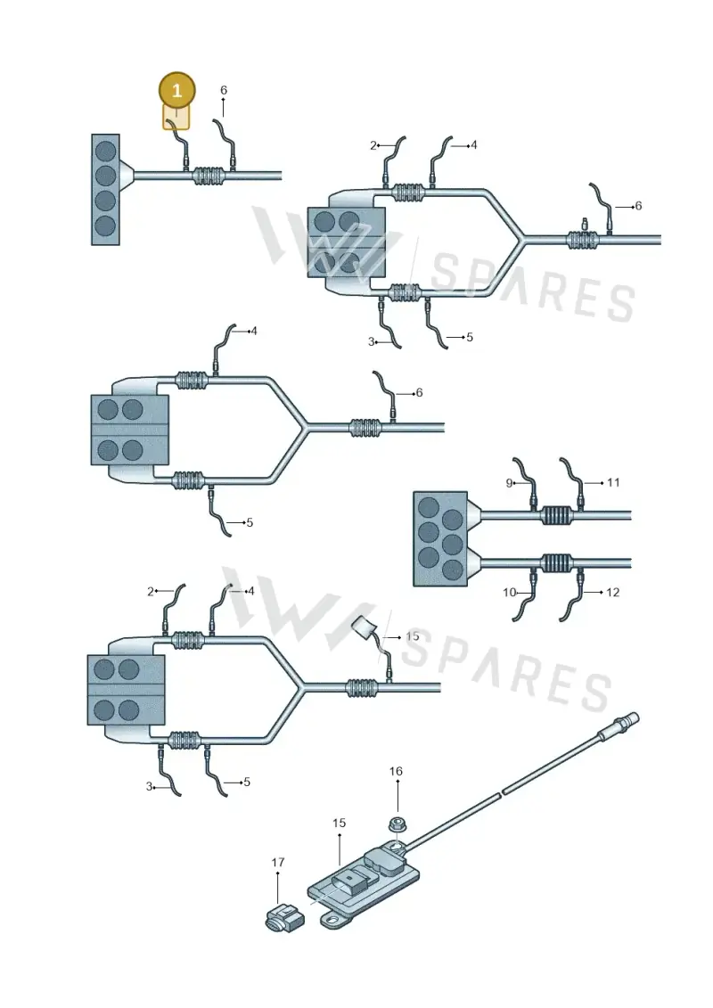 03P906262B — Skoda Roomster (2010-2015) diagram 419906100, position 1